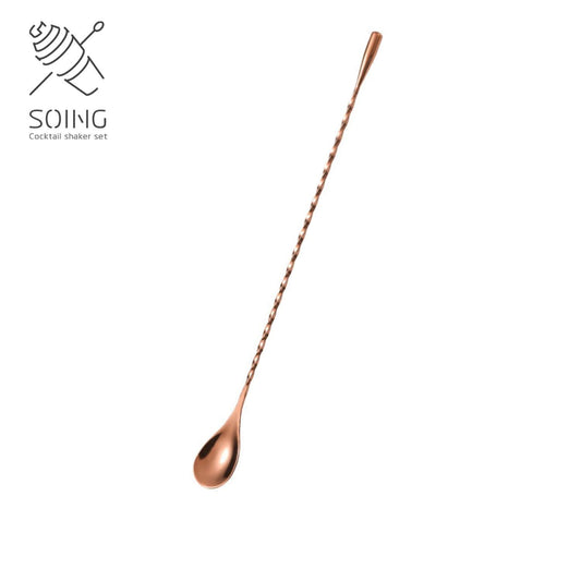 SOING Stainless Steel Classic Mixology Bar Spoon (Rose Copper)