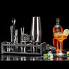 Soing Boston Bartender Kit with Stylish Bamboo Stand (Black)