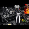Soing Boston Bartender Kit with Stylish Bamboo Stand (Black)