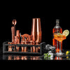 Soing Boston Bartender Kit with Stylish Bamboo Stand (Rose Copper)