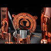 Soing Boston Bartender Kit with Stylish Bamboo Stand (Rose Copper)