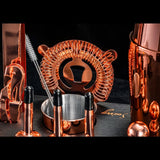 Soing Boston Bartender Kit with Stylish Bamboo Stand (Rose Copper)
