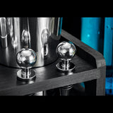 Soing Boston Bartender Kit with Stylish Bamboo Stand (Silver)