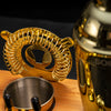 Soing Bartender Kit with Stylish Bamboo Stand (Gold)